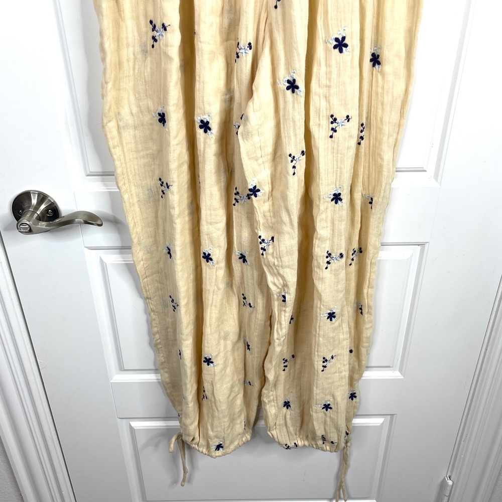 FREE PEOPLE Dahlia Embroidered Jumpsuit NEW Size XS Washed Out - Picture 5 of 15